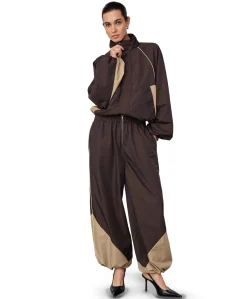 AloraCC Block Pant dames broek bruin