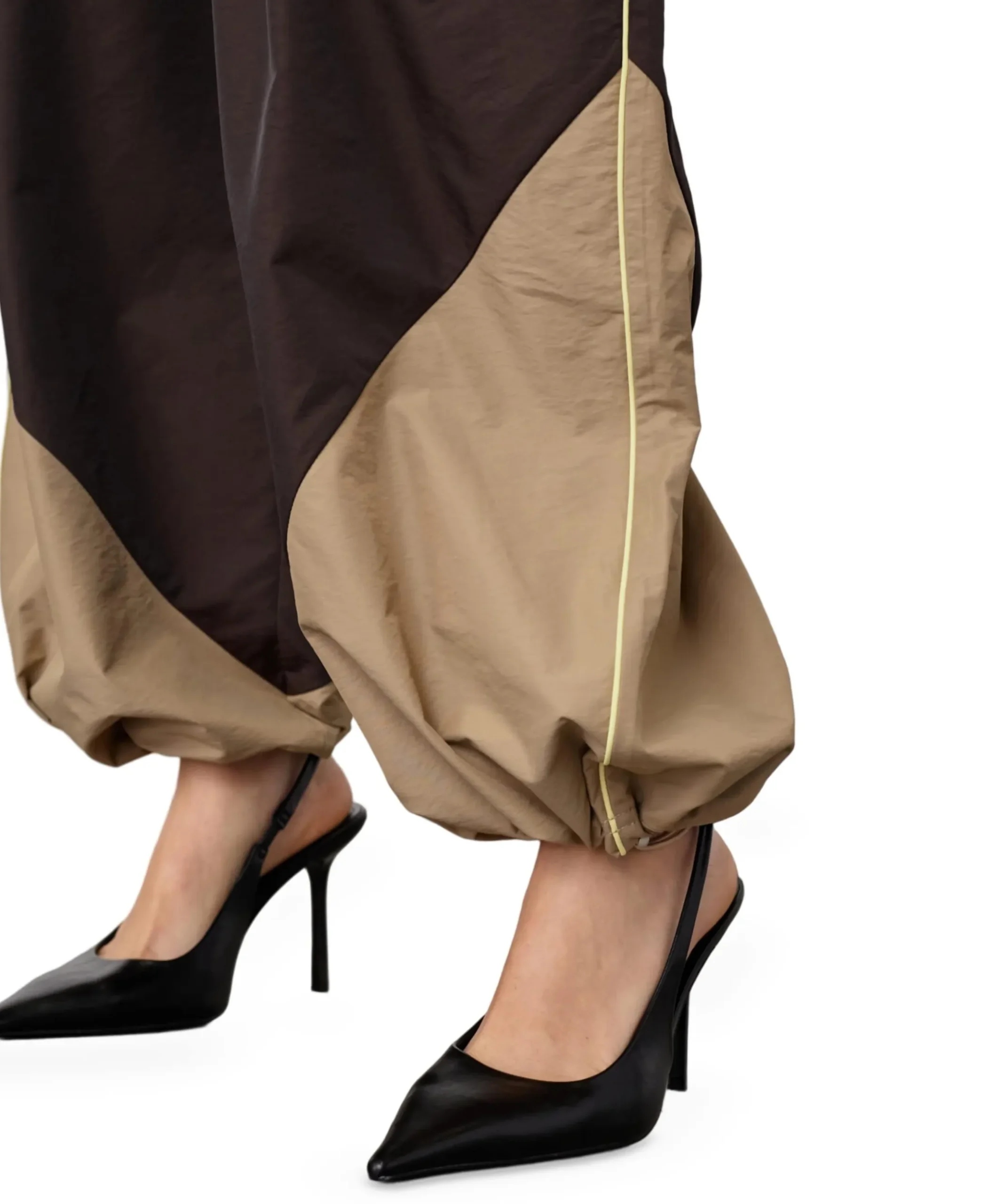 AloraCC Block Pant dames broek bruin