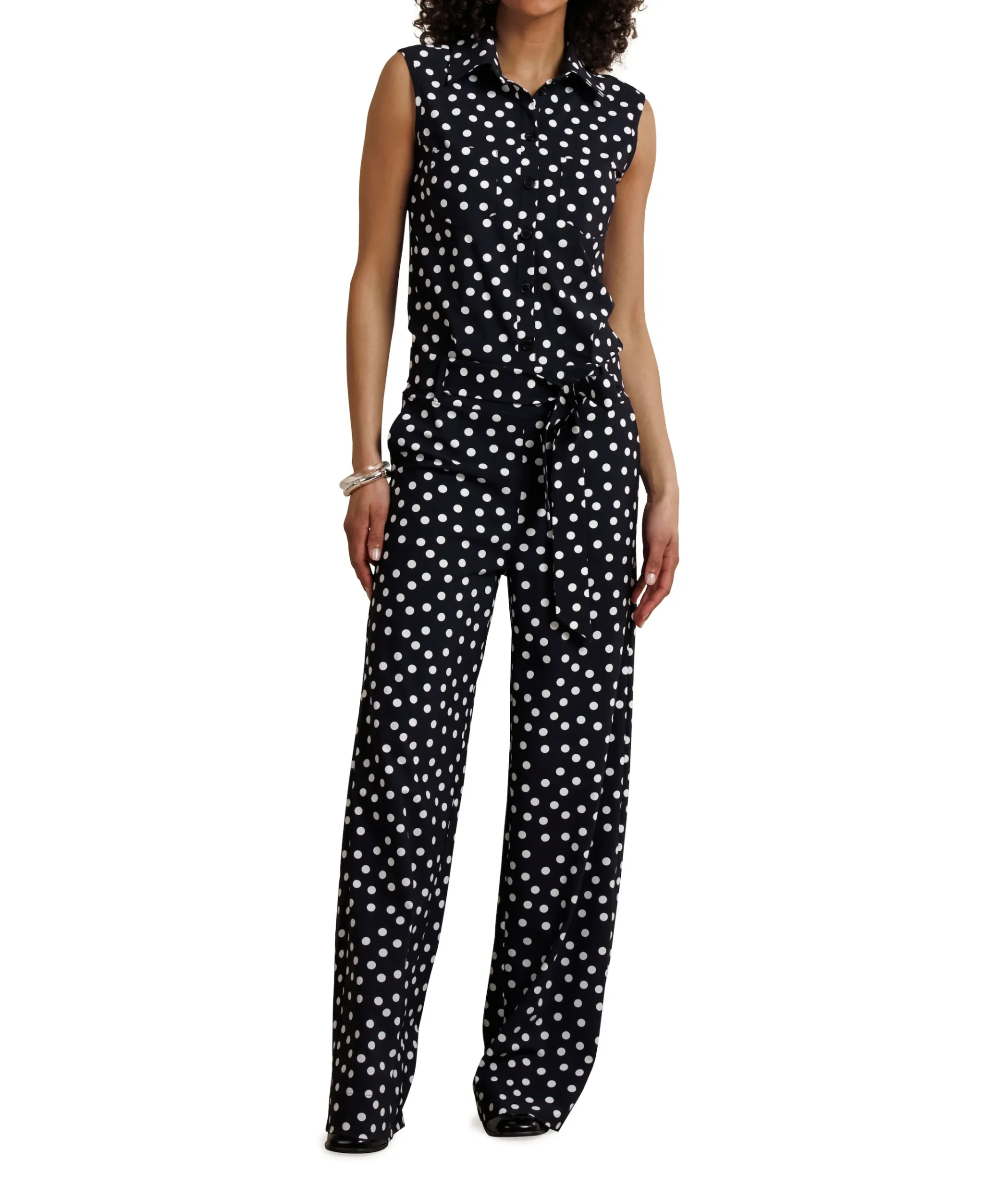 Angelie dot sls dames jumpsuit zwart
