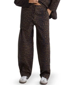ANIMAL BARREL dames broek beige
