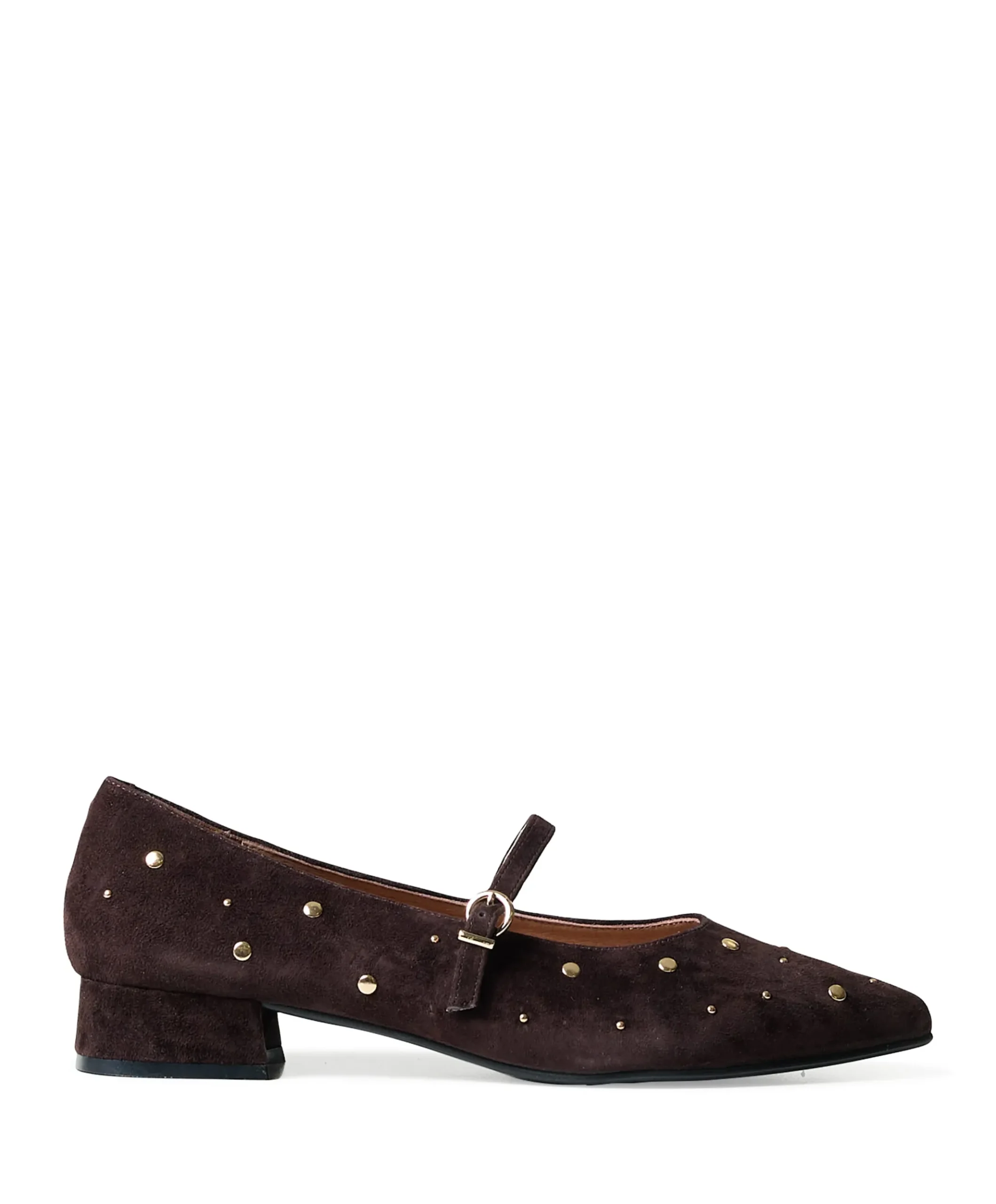 Annette dames ballerina's bruin