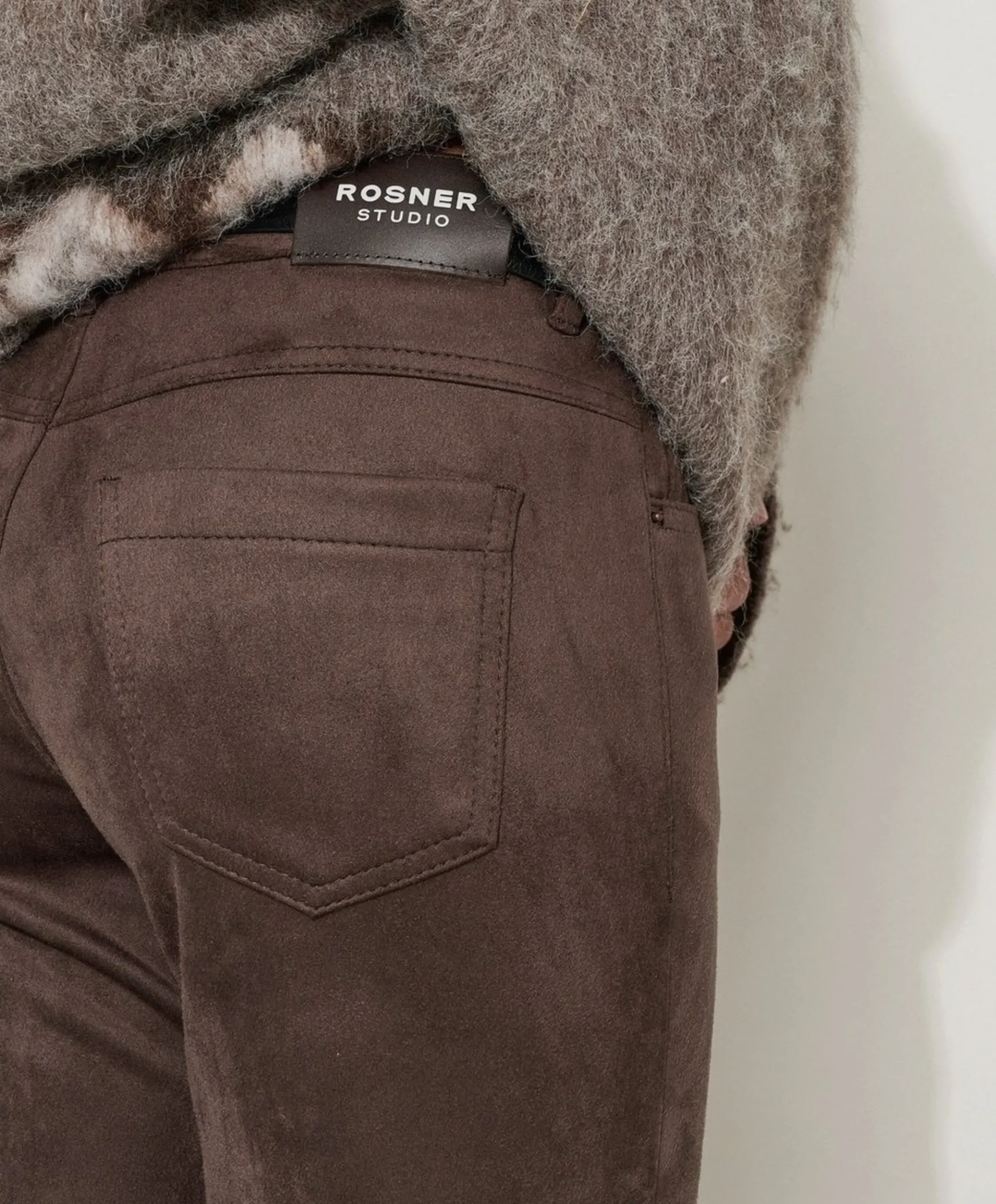 Antonia Bootcut dames broek bruin
