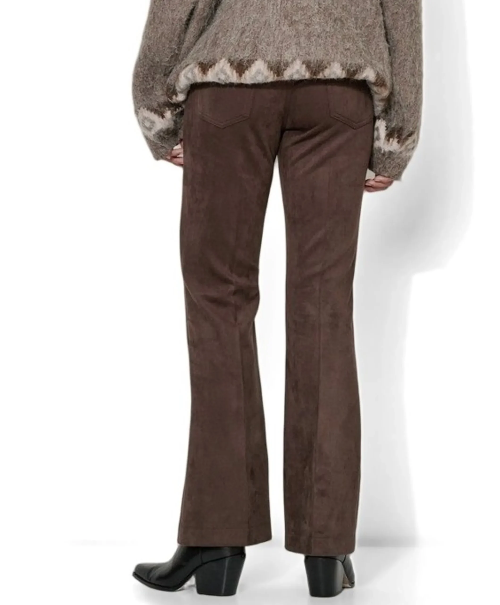 Antonia Bootcut dames broek bruin