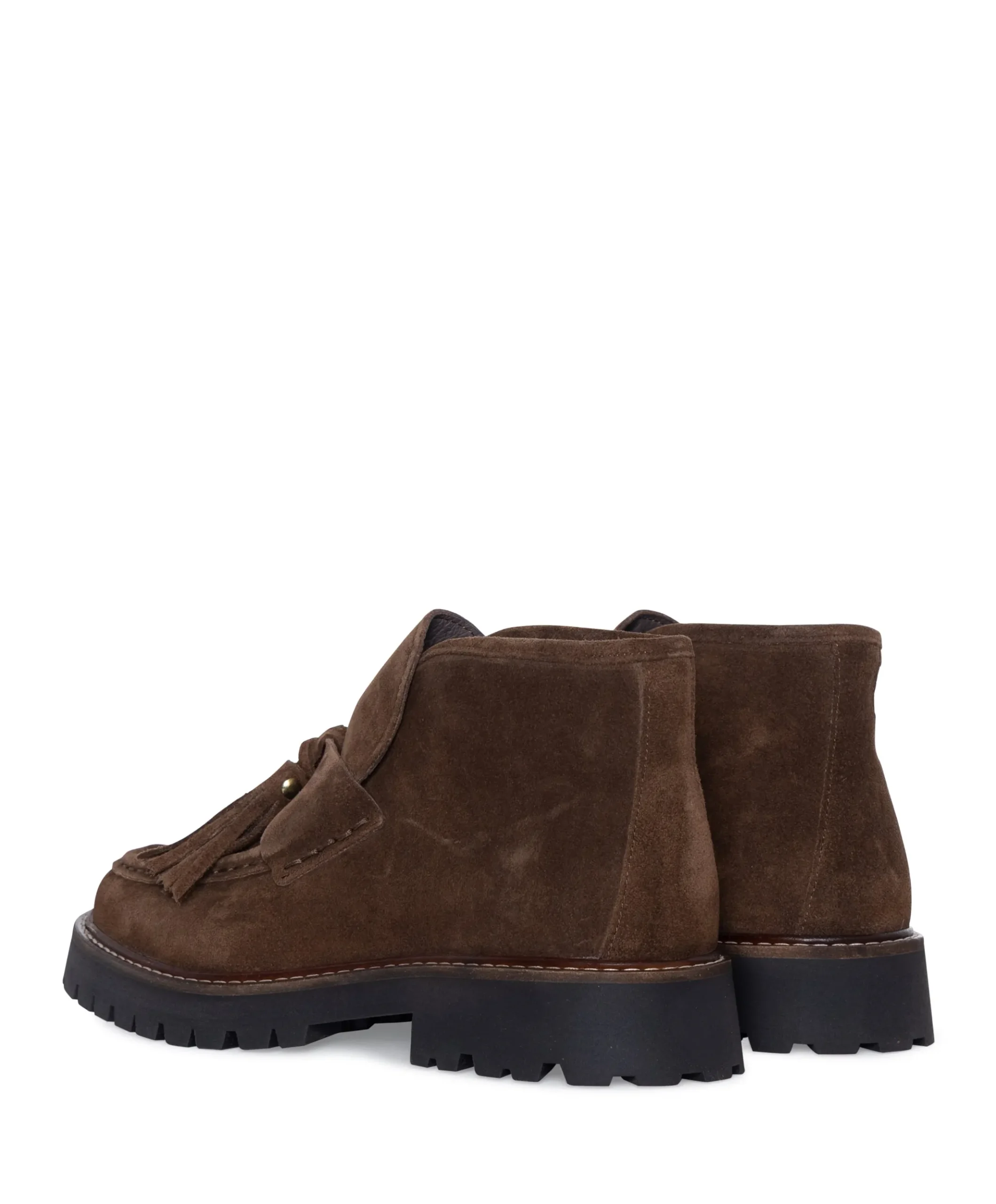 Aosta Tassel dames enkellaarzen bruin