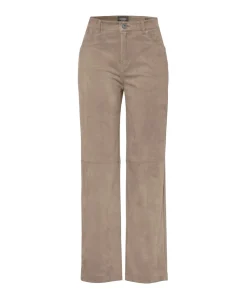 Audrey Straight Pocket dames broek beige