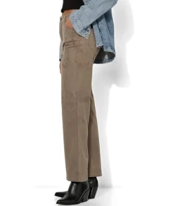 Audrey Straight Pocket dames broek beige