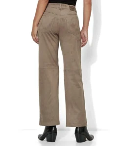 Audrey Straight Pocket dames broek beige