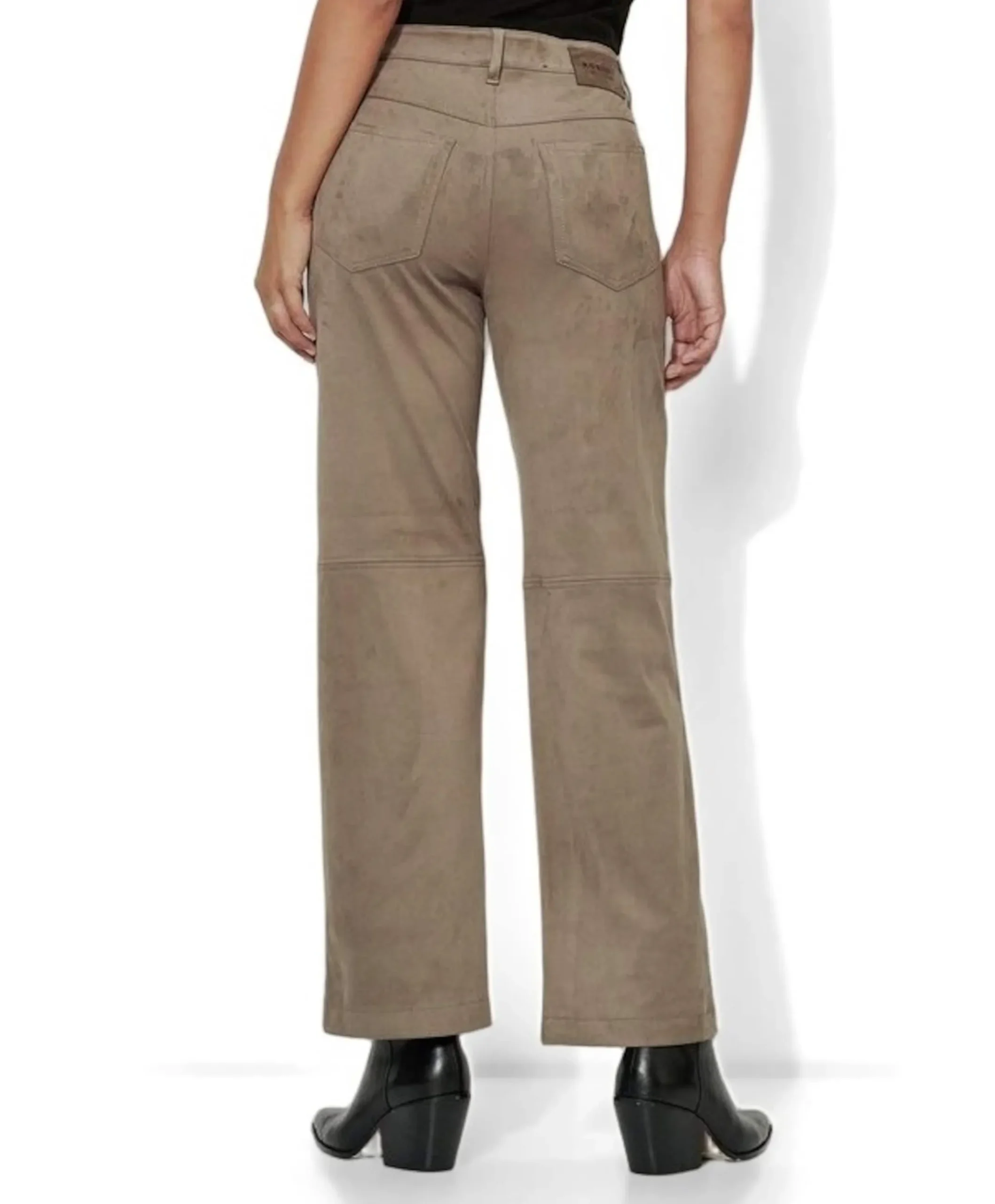 Audrey Straight Pocket dames broek beige