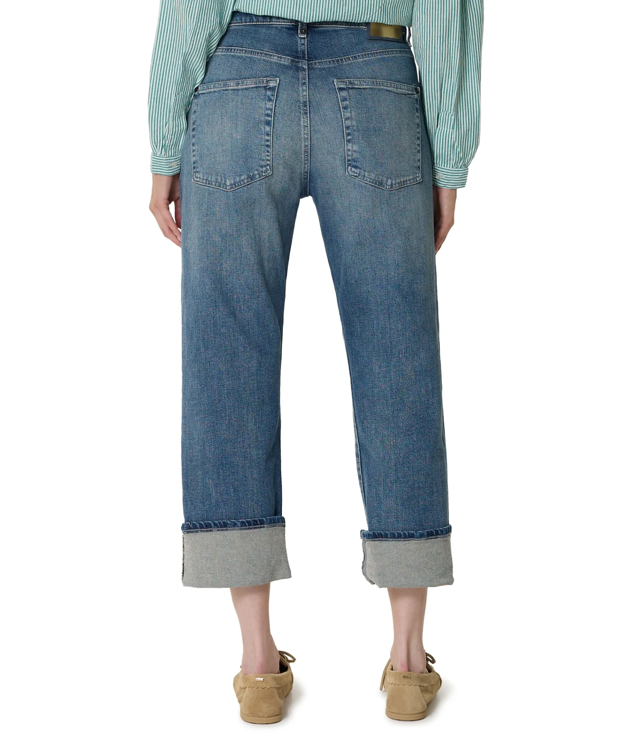 BAGGY dames jeans blauw