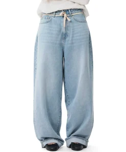 Baggy fit dames jeans blauw