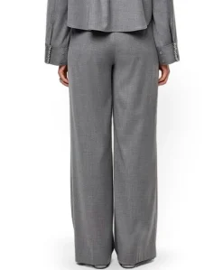 Biaxa pleated dames broek grijs