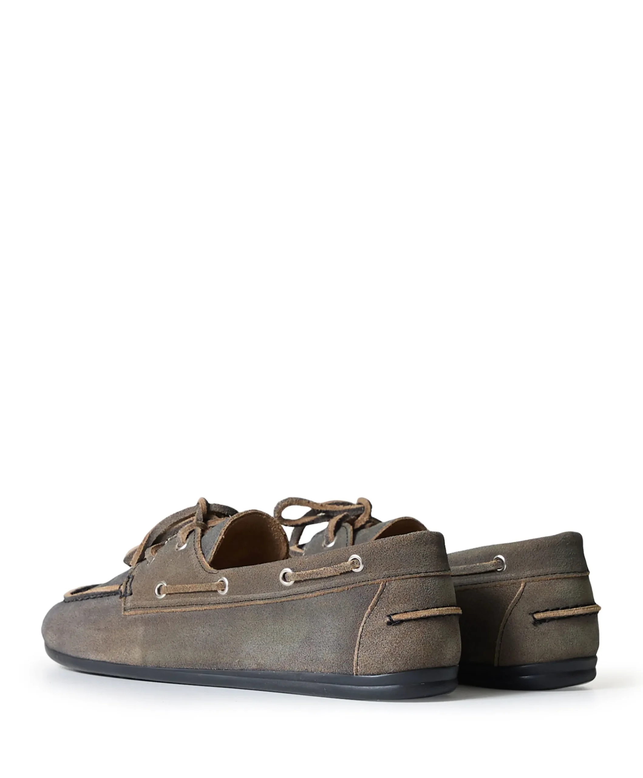 Boat Loafer Brushed dames mocassins grijs