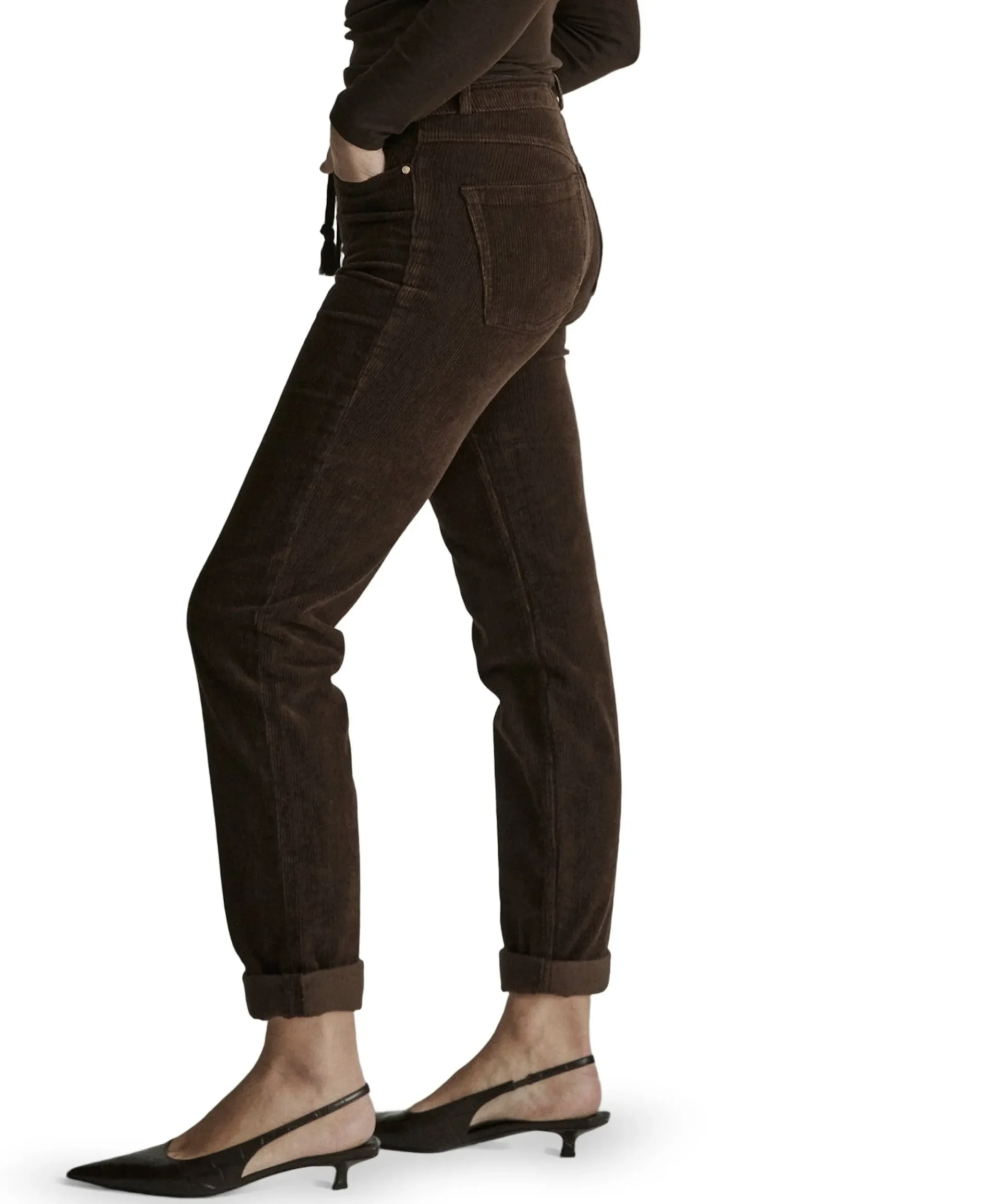 Bobby - Vintage Corduroy - 001 - Bl dames broek bruin