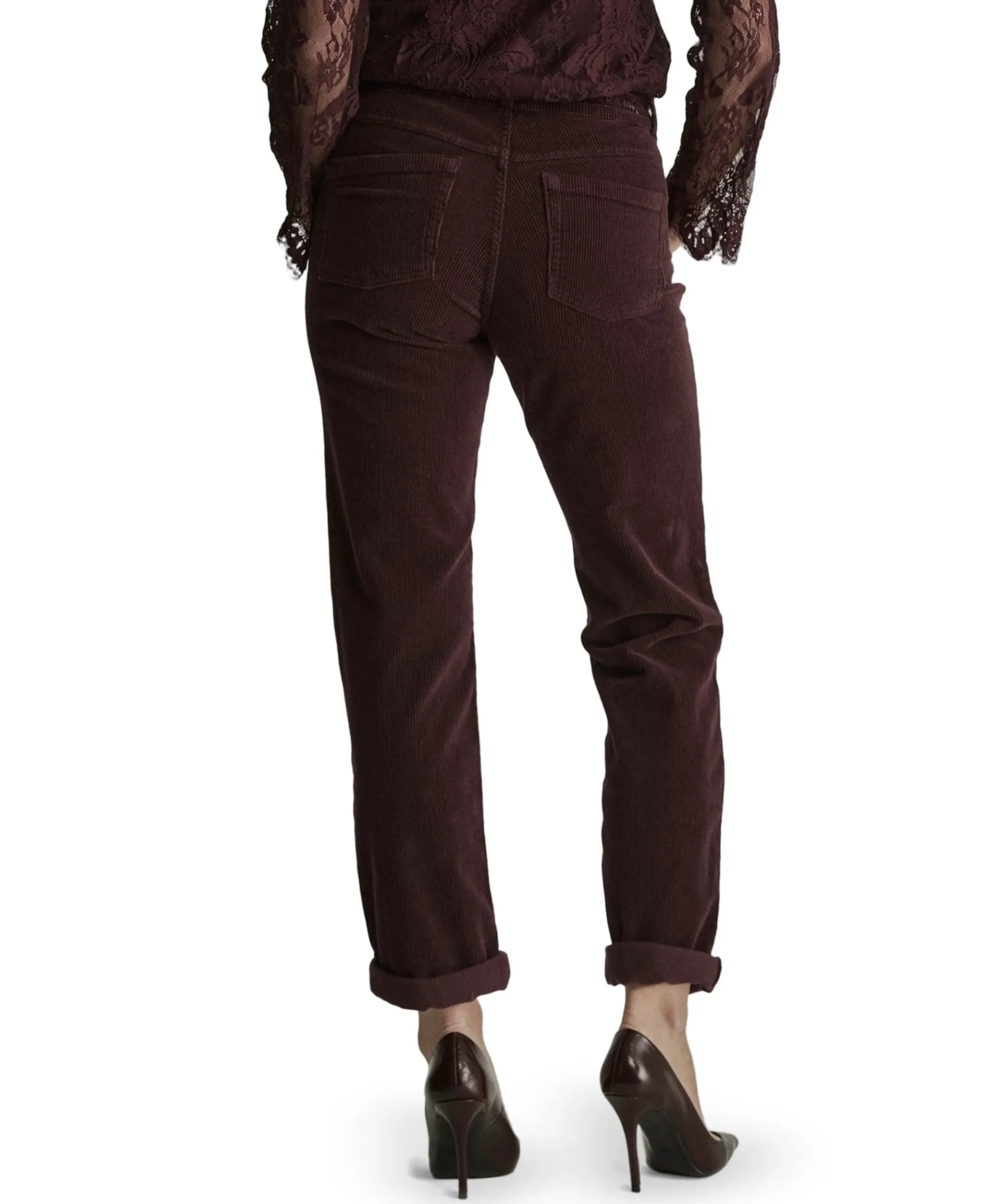 Bobby - Vintage Corduroy - 001 - Bl dames broek bordeaux