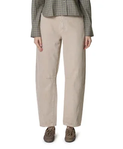 Brave barrel leg dames jeans beige