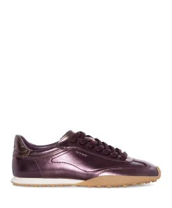BRIDGE METALLICS dames sneakers bordeaux