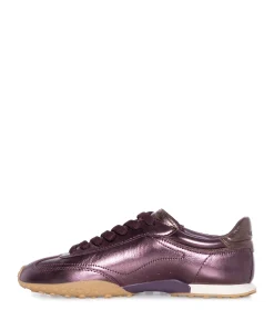 BRIDGE METALLICS dames sneakers bordeaux