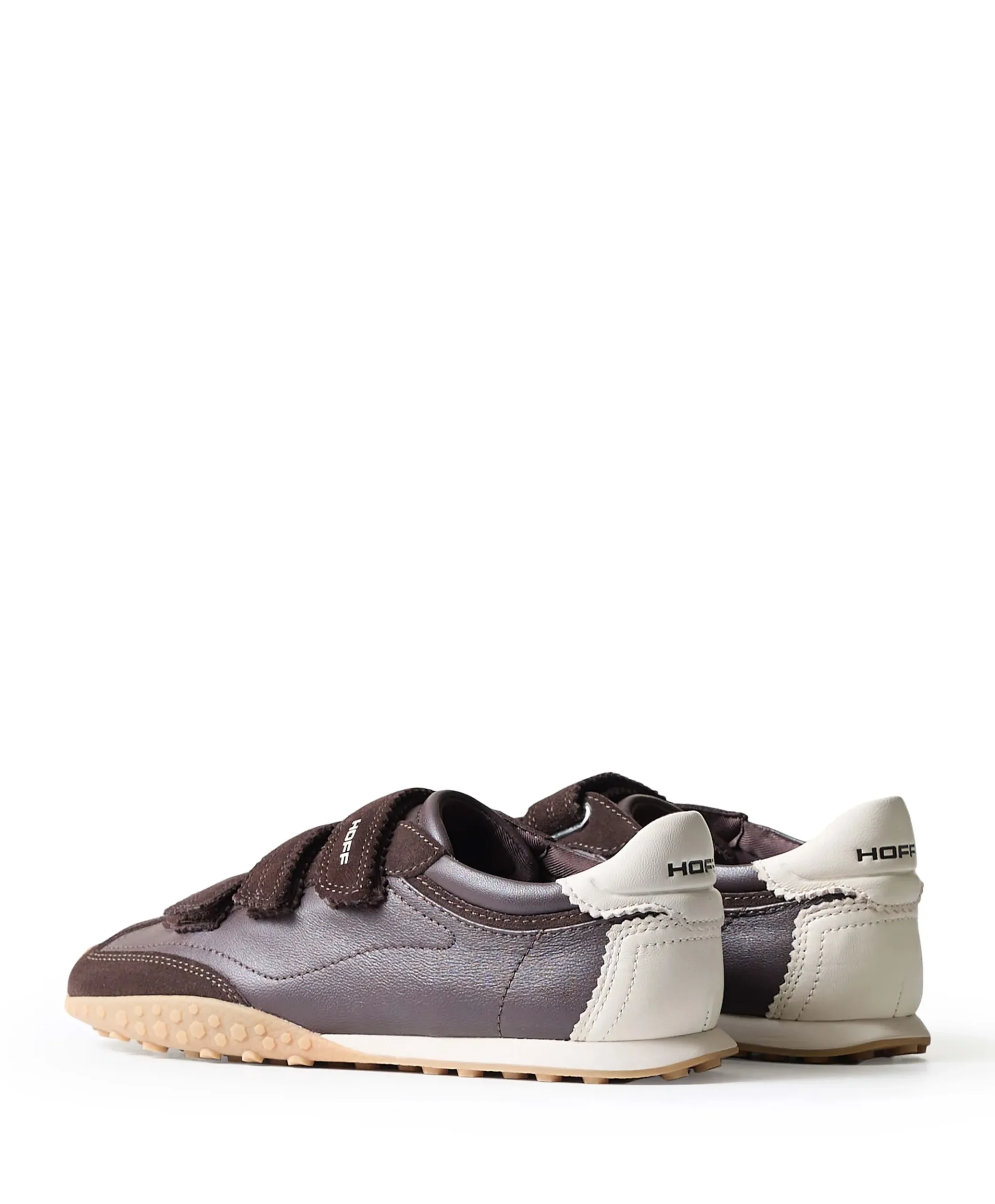 BRIDGE VELCROS dames sneakers bruin