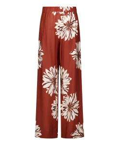 Bruce flower dames broek brique
