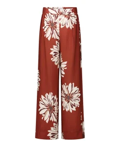 Bruce flower dames broek brique