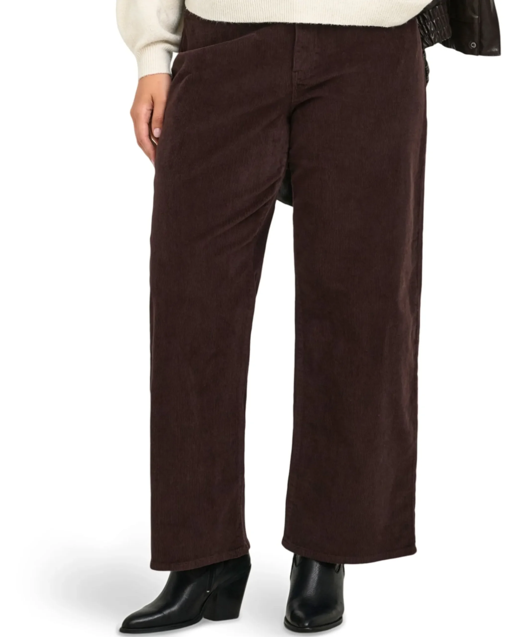 CARHOPE GLOBAL EX HW WIDE CORD PNT dames broek bruin
