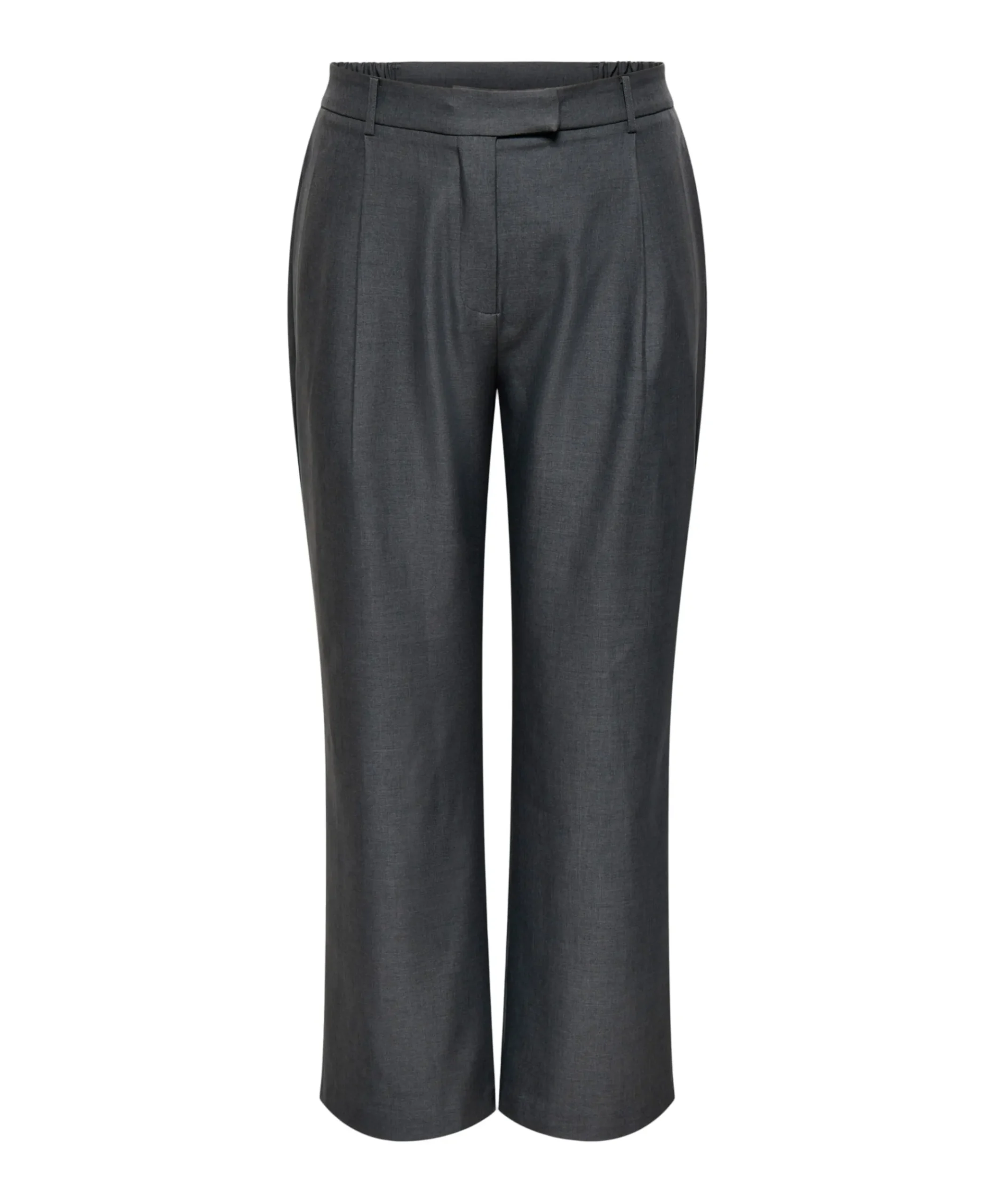 CARLINDA HW STR MEL TLR dames broek grijs
