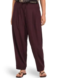 CARVERAS HW BARREL TAILORED TL dames broek paars