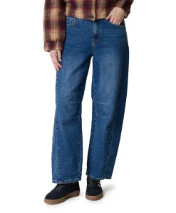 Cayla mid stone used dames jeans blauw