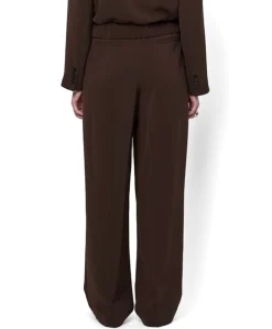 Chad pleated dames broek bruin