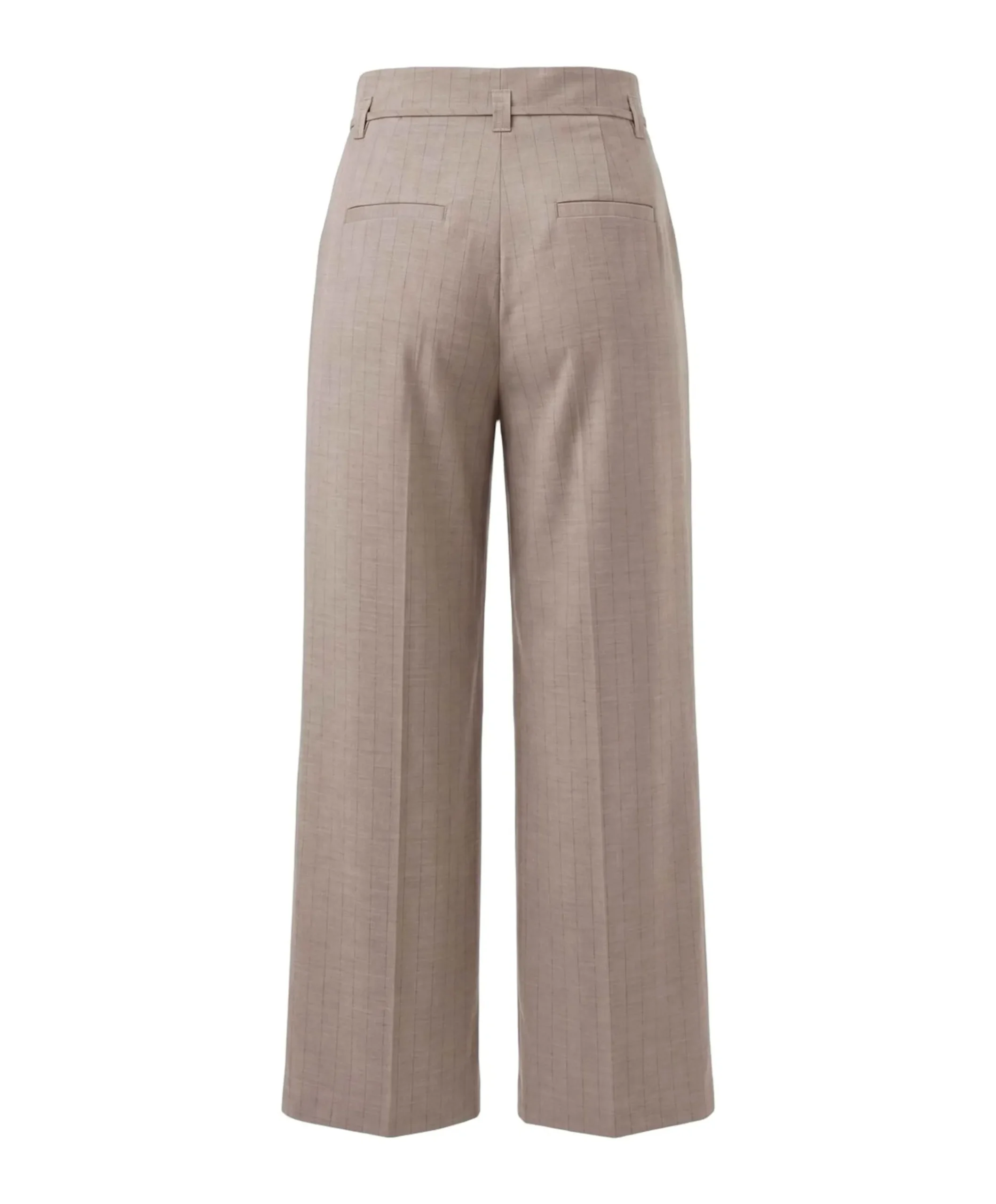 Chalk stripe dames pantalon beige