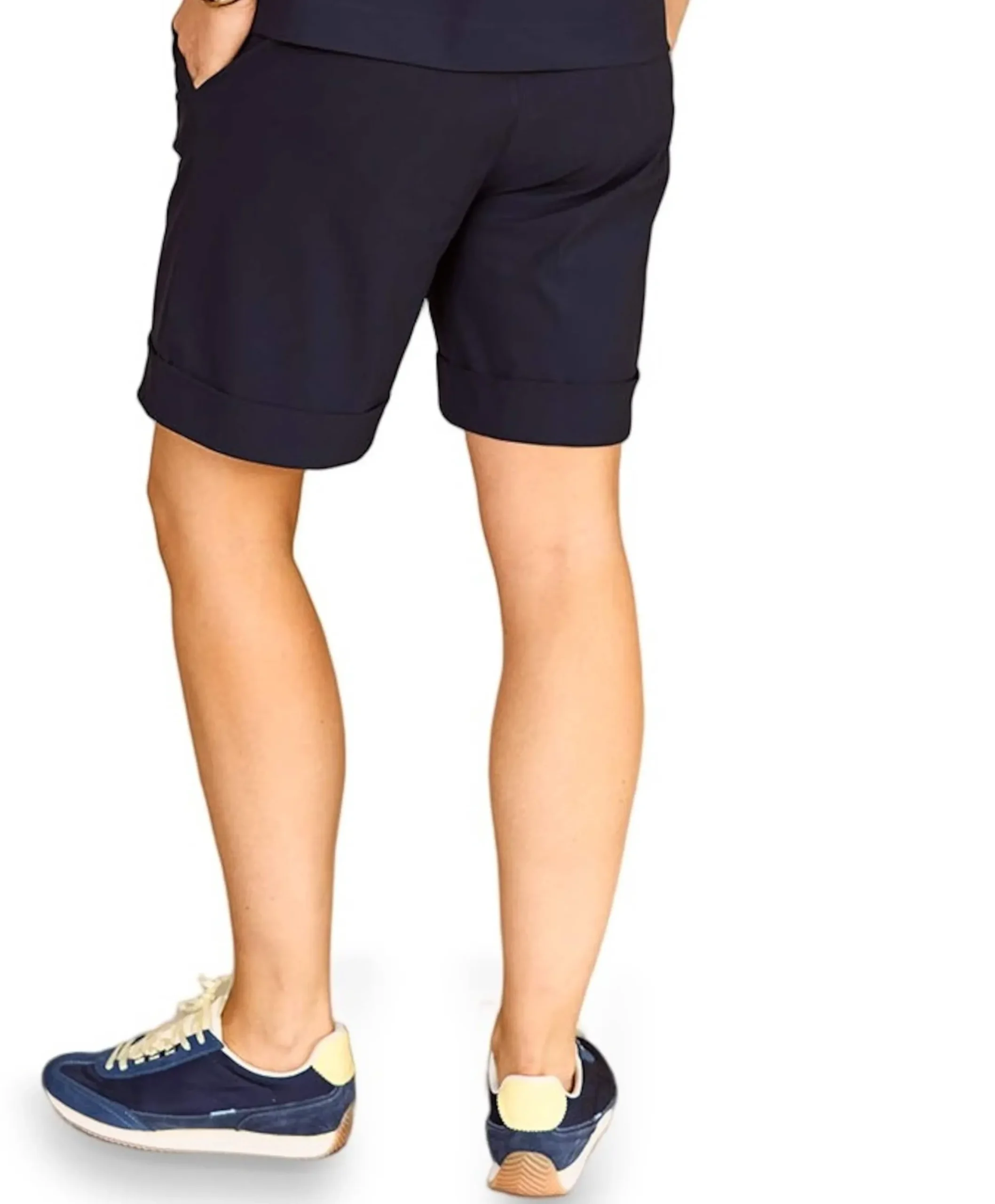 City dames bermuda blauw