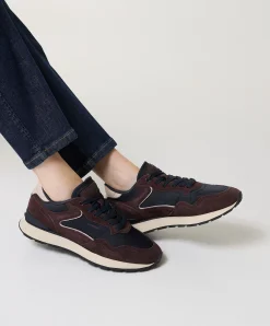 CITY dames sneakers bruin
