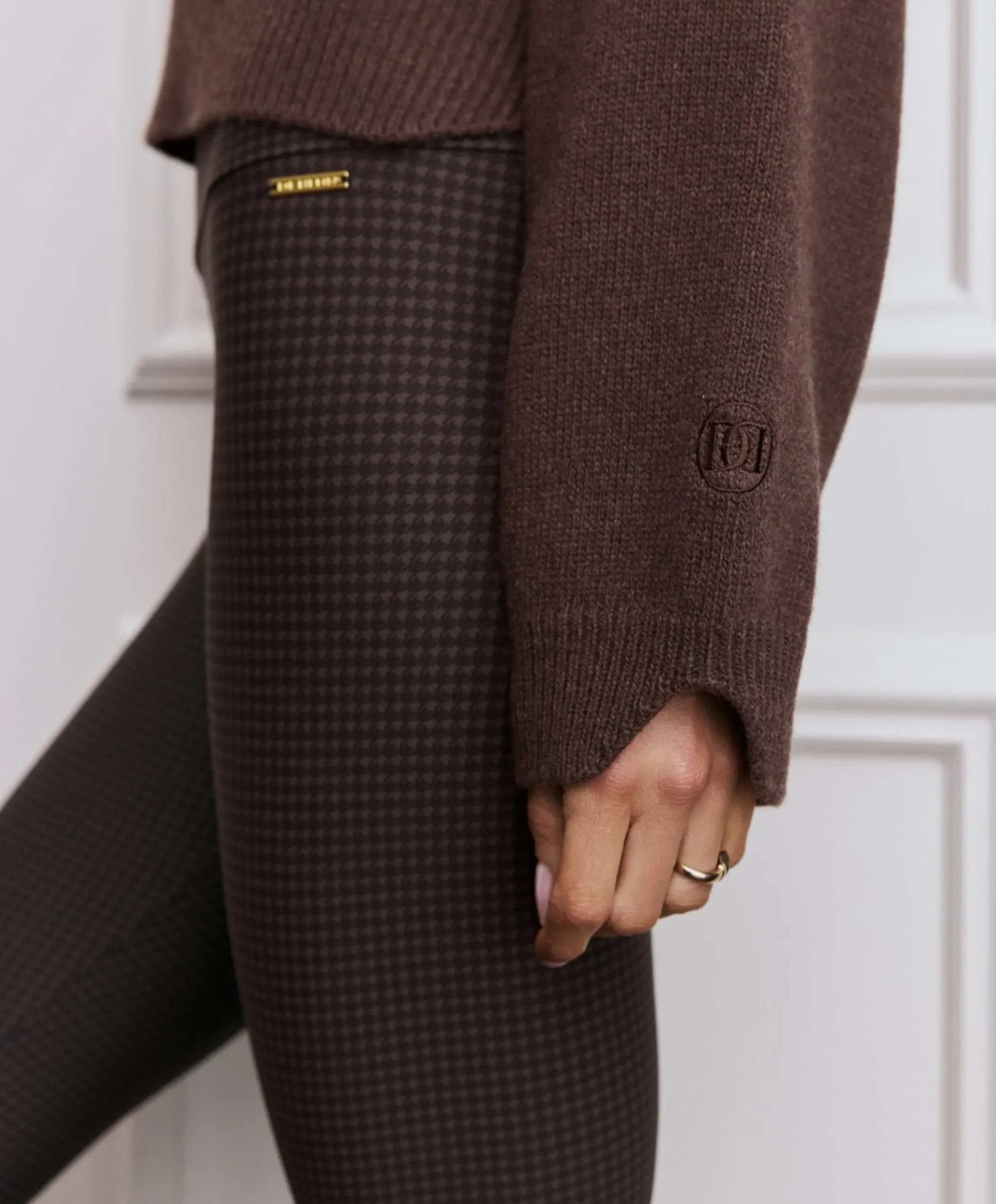 Classic High Waistband dames tights bruin