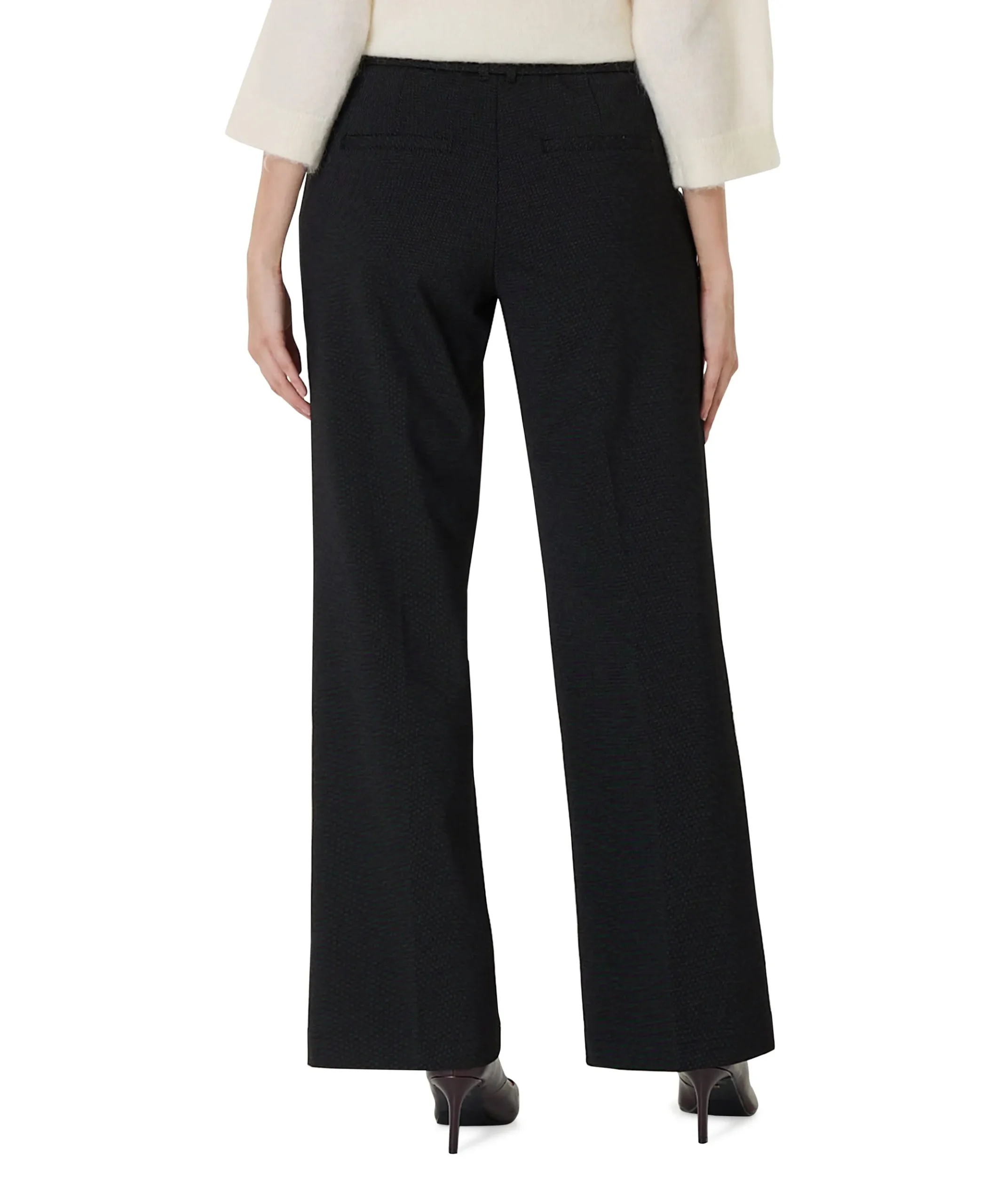 Claudette fancy punta dames pantalon zwart