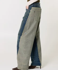 Clyde Double dames jeans blauw