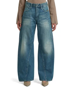 Contor 3D Wide Wmn dames jeans blauw