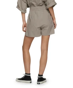 crinkle utility dames korte broek grijs