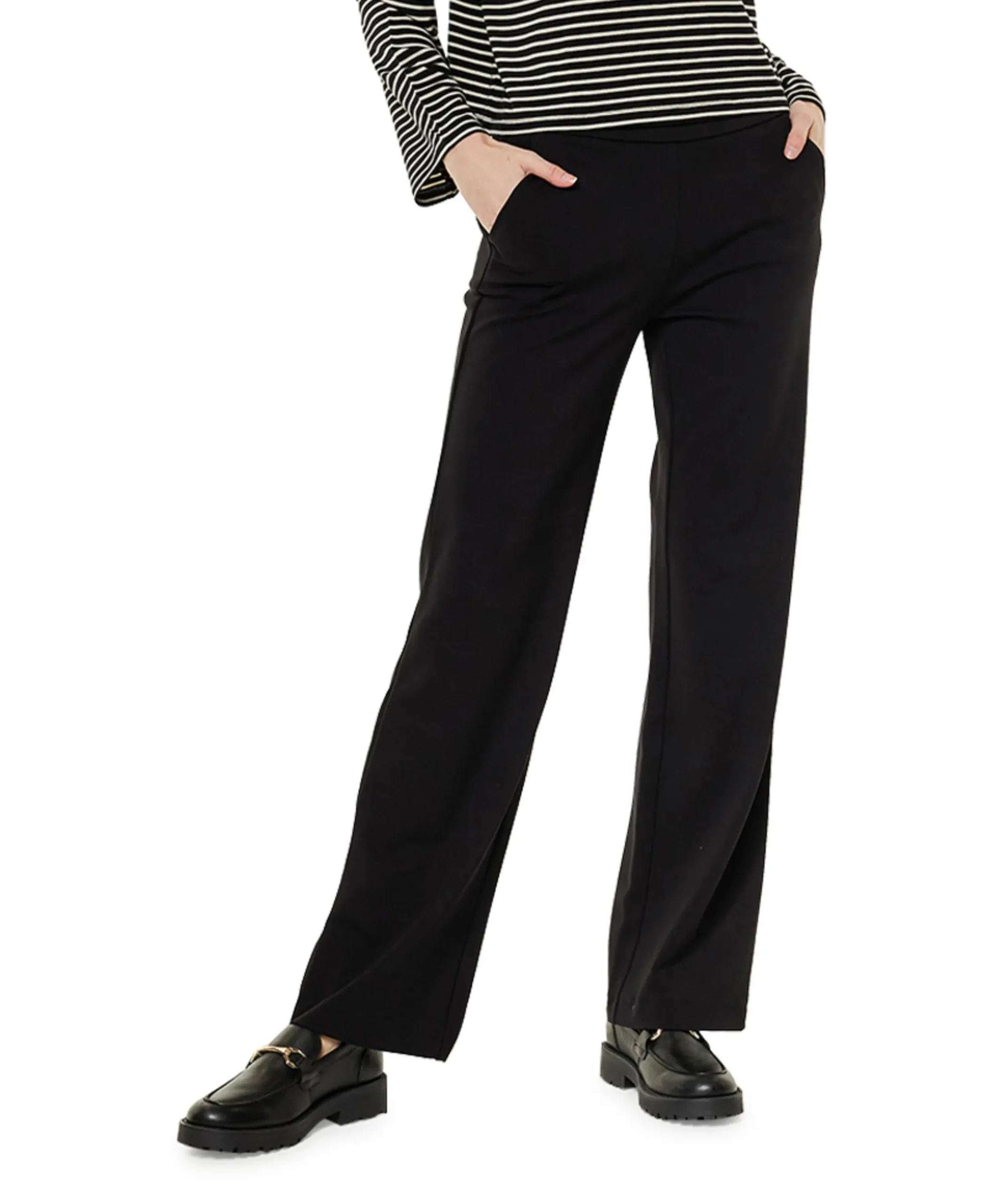 CS-Jenny Wide Leg broek zwart