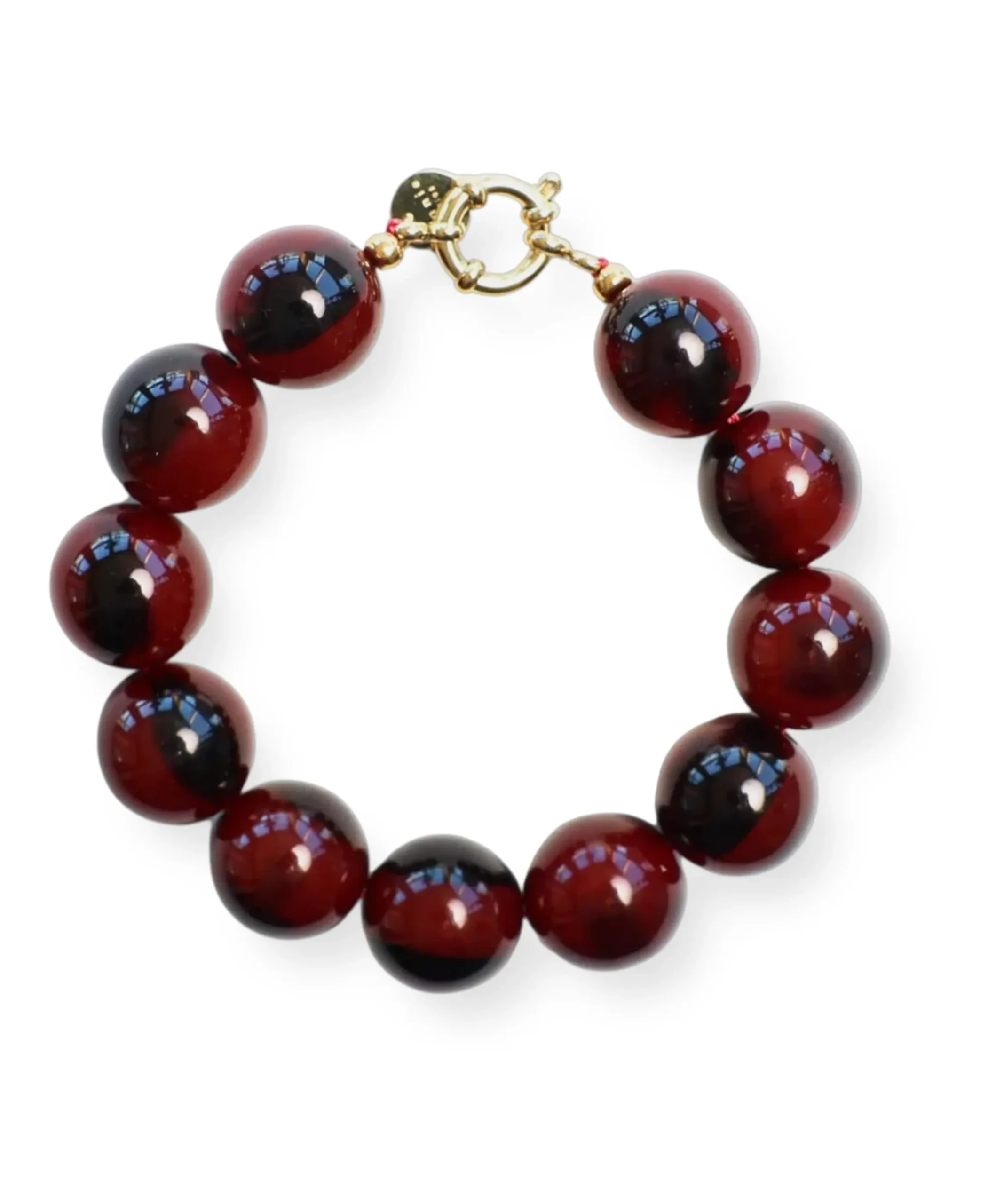 Dames armband bordeaux