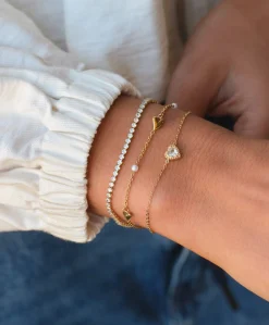 Dames armband goud