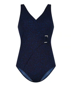 Dames badpak blauw