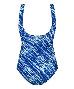 Dames badpak blauw