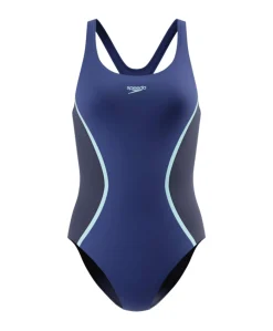 Dames badpak blauw