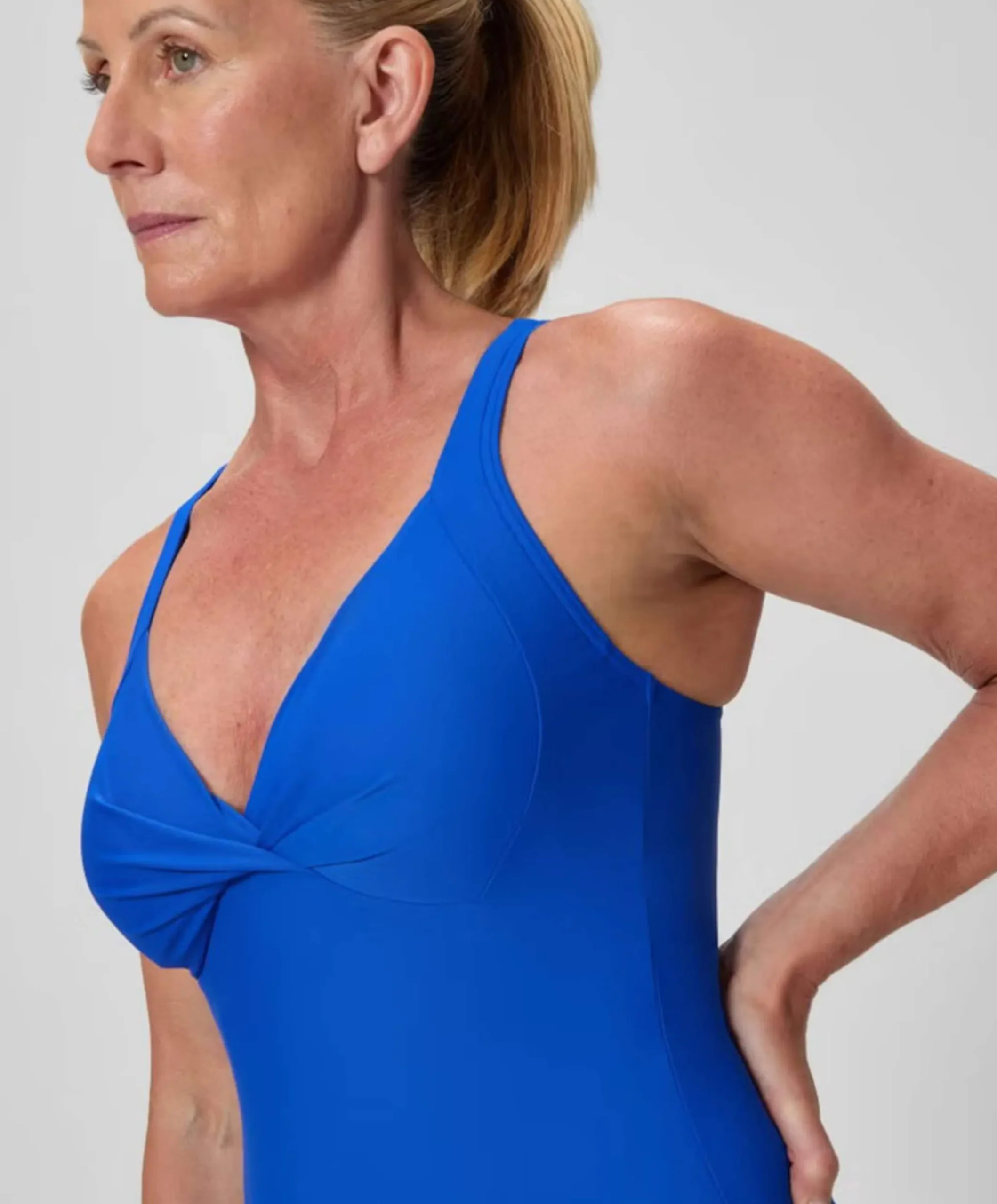 Dames badpak blauw