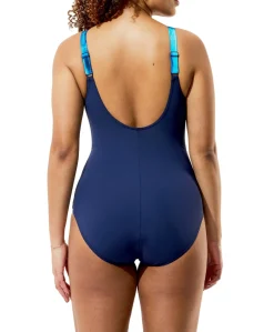Dames badpak blauw