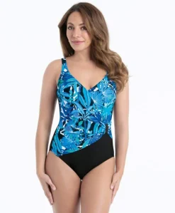 Dames badpak blauw