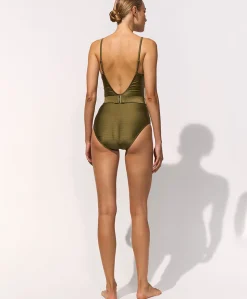 Dames badpak groen