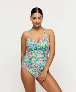 Dames badpak multicolor