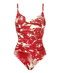 Dames badpak rood