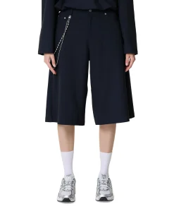 dames bermuda blauw